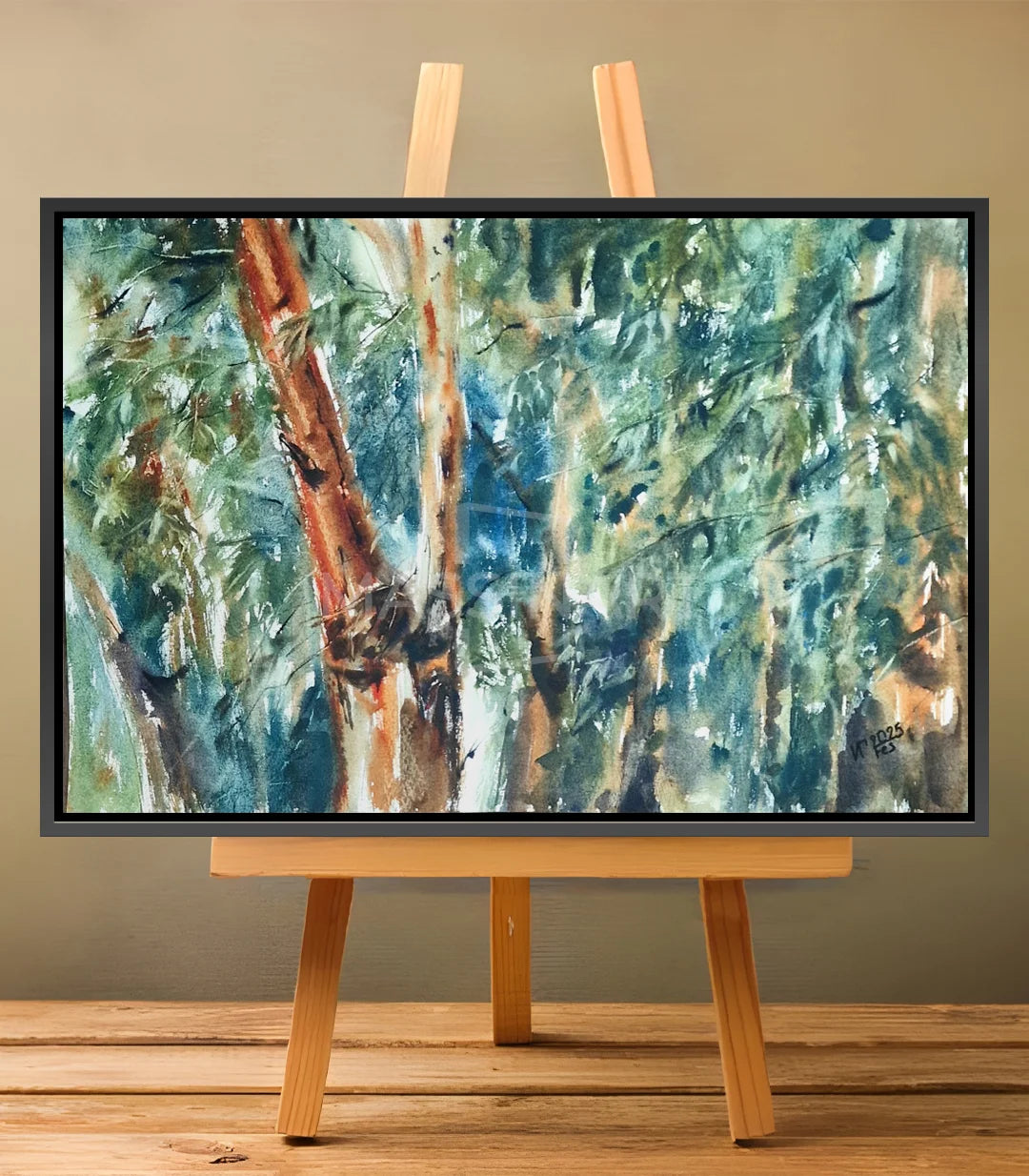 MurMures d’eucalyptus - signé par l'artiste Iryna.